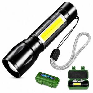 USB Rechargeable LED Flashlight Torch